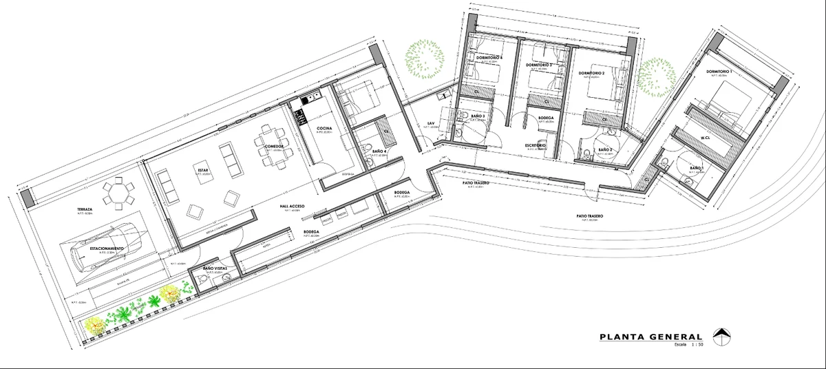 Planta del proyecto Casa L.C.
