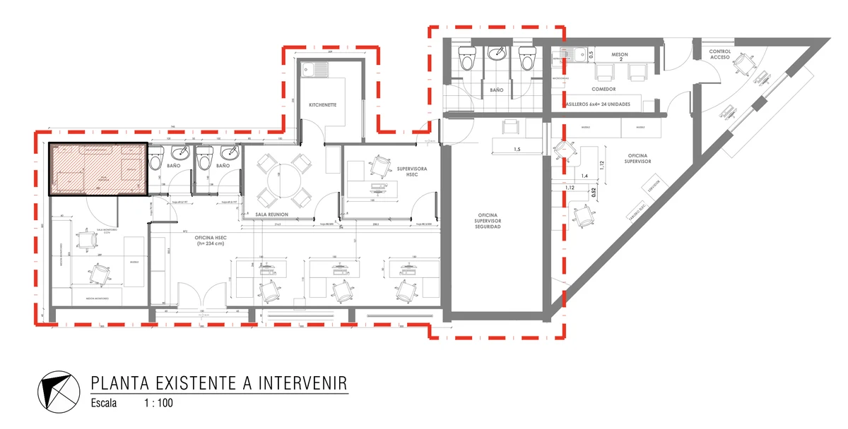Planta del proyecto Sala CCTV
